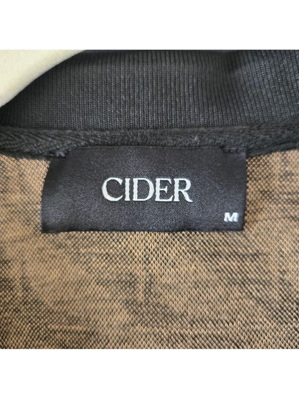 CIDER DRESS MIDI-MAXI WOMENS BLACK KHAKI TAN GEOMETRIC PATTERN SZ MEDIUM - Picture 7 of 9